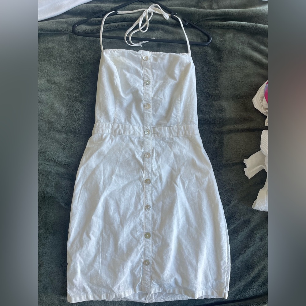 GLASSONS | white tie up dress - Picture 4 of 5